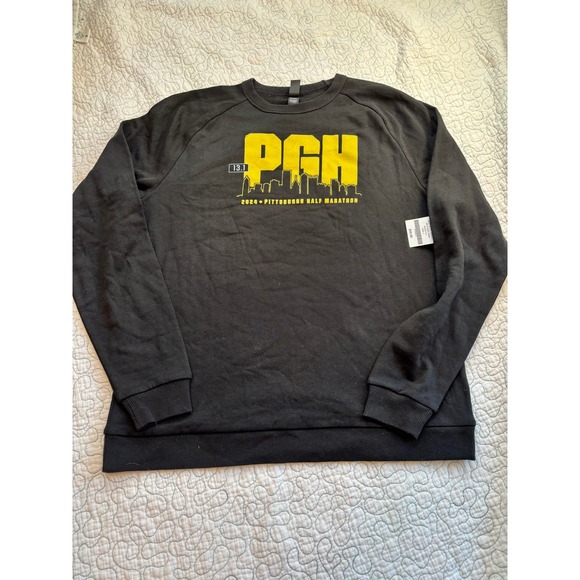 Dick's Sporting Goods Other - Pittsburgh Half Marathon PGH‎ 13.1 Mens Black Crew Neck Sweatshirt Size Large